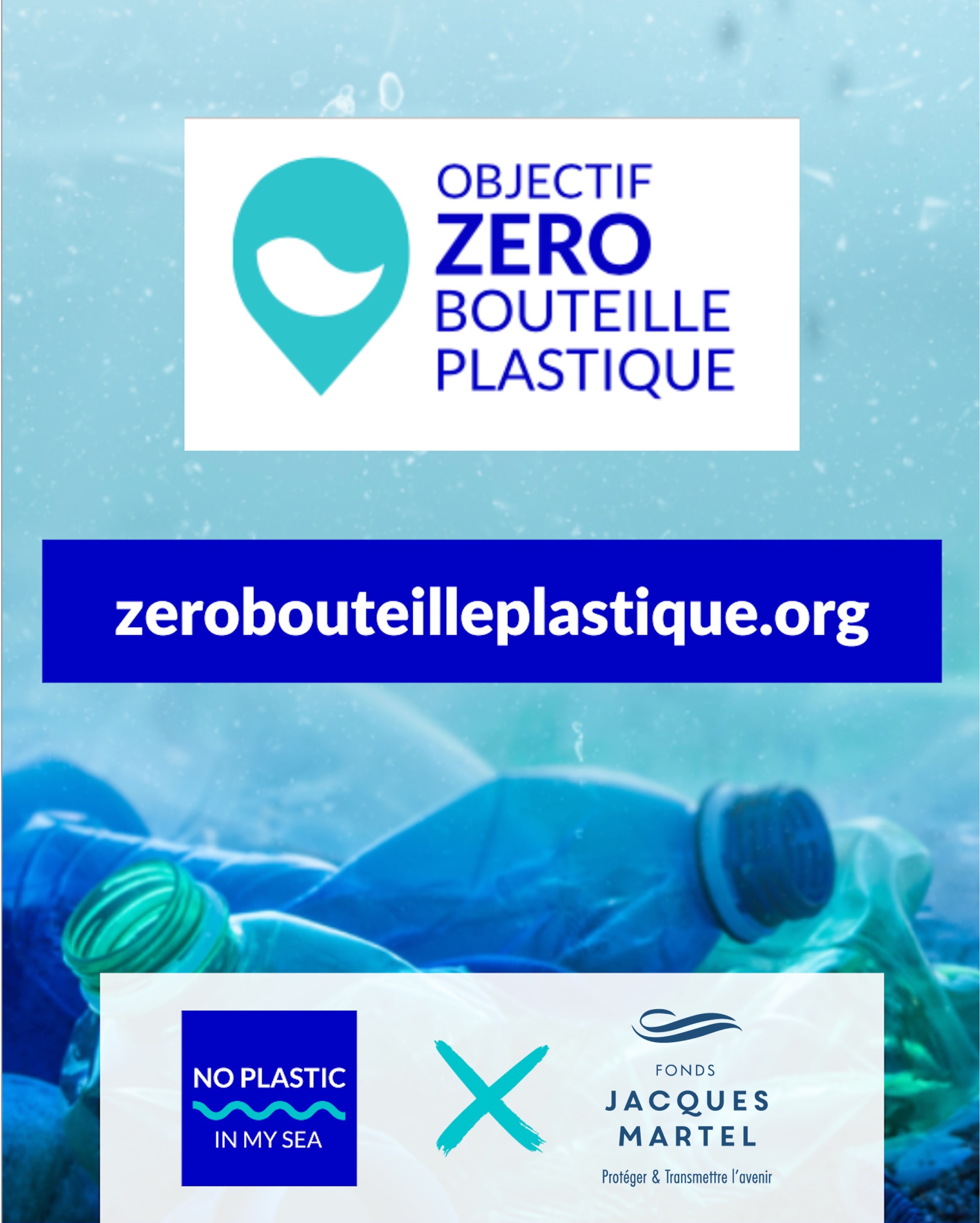 Le Fonds Jacques Martel soutient le site Objectif Zéro Bouteille Plastique