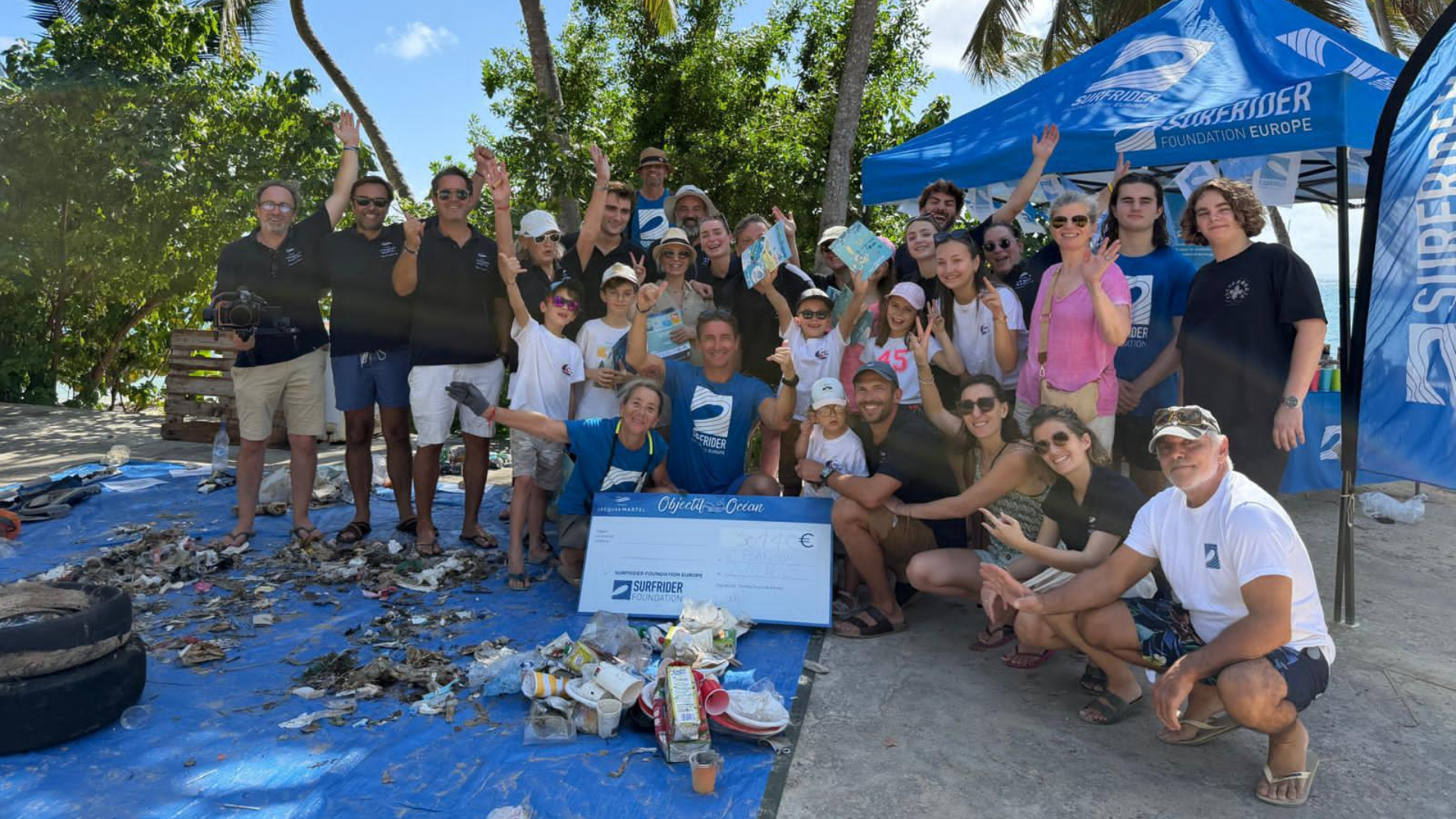 Collecte de déchets Fonds Jacques Martel - Surfrider Foundation Europe
