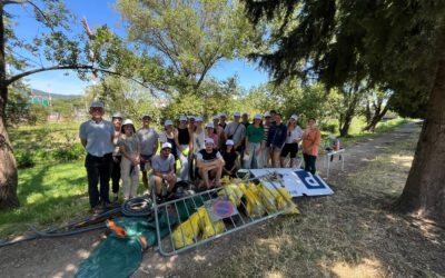 A waste collection event for World Oceans Day