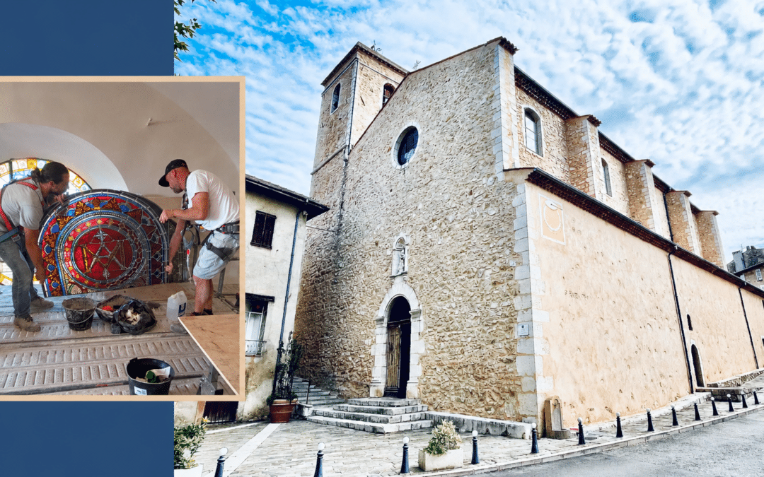 L’église Saint Césaire a retrouvé ses vitraux